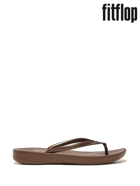 נחושת - Fitflop Iqushion Ergonomic Flip Flops (191241) | ‏161‏₪