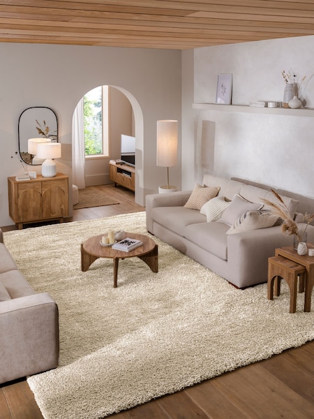 Light Natural Premium Cosy Shaggy Rug (191789) | €33 - €630