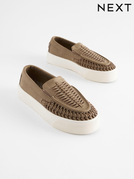 Neutral Woven Loafers (192064) | €13 - €17