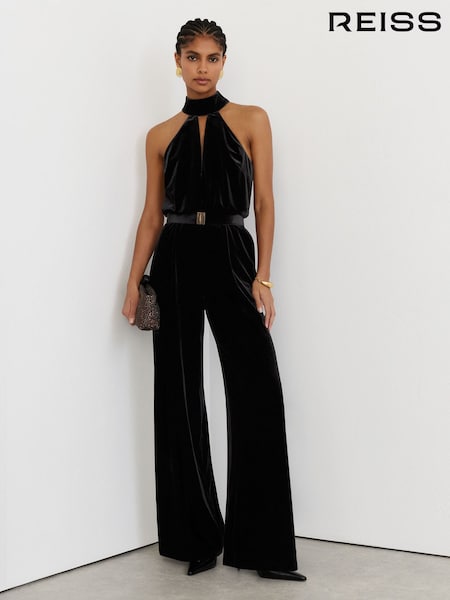 Black - Reiss Jodie Jumpsuit