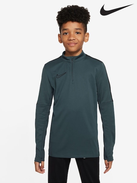 Dunkelgrün - Nike Dri-FIT Academy Half Zip Training Drill Top (192127) | 16 €