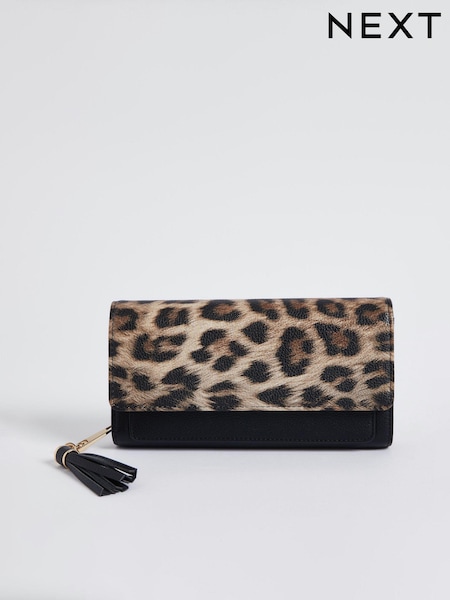 Schwarz/Animalprint - Croc Effect Purse (192466) | 18 €