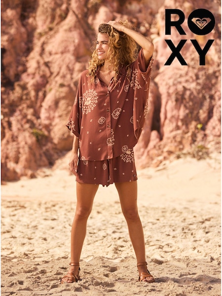 Roxy Lekeitio Bandana Print Brown Shirt (192531) | €27