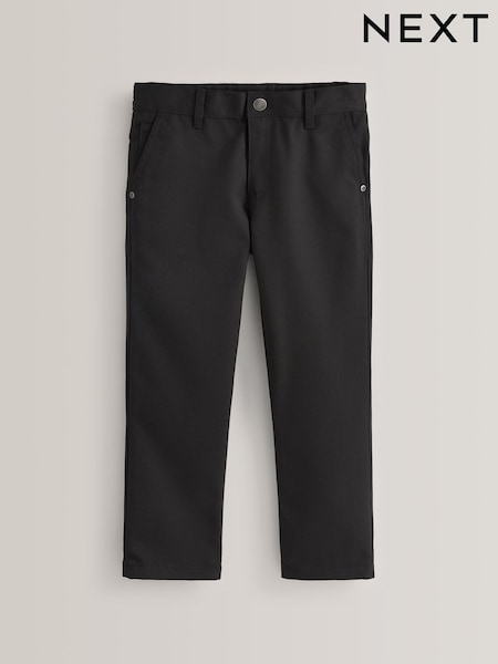 Negru - School Jean Style Trousers (3-17yrs) (192909) | 60 LEI - 119 LEI