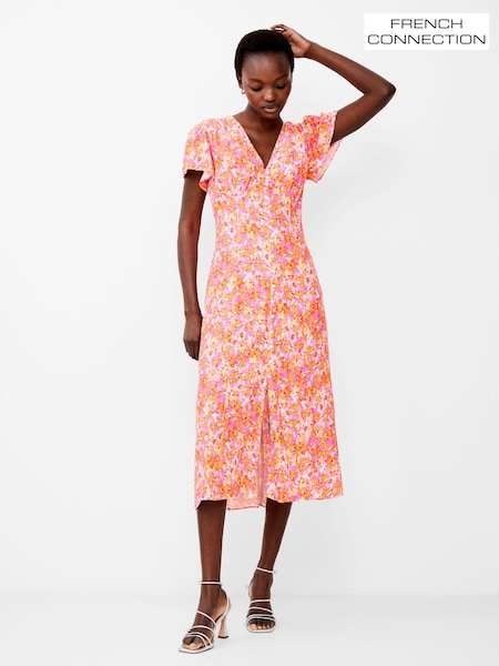 French Connection Orange Cass Delphine Dress (193269) | €108
