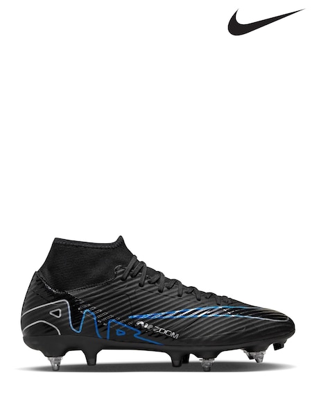 Nike Black Zoom Mercurial Superfly 9 Academy Pro Soft Ground Football Boots (193341) | €56