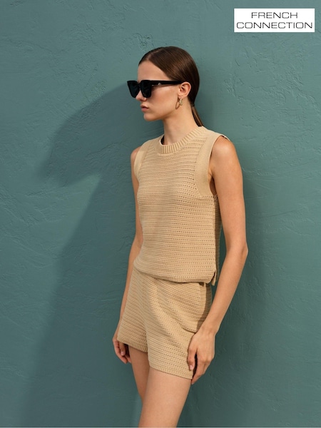 French Connection Lumi Mozart Crochet Vest (193431) | €27