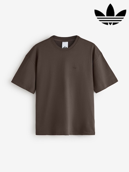 Brun - Regular Adidas Originals Loose Fit T-shirt