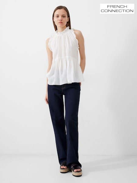 French Connection White Emily Top (193782) | AED142