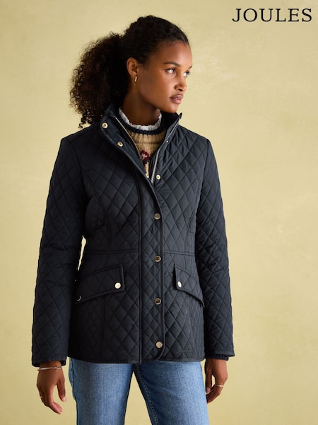 Joules Allendale Showerproof Diamond Quilted Coat (193930) | ‏695 ر.س.‏