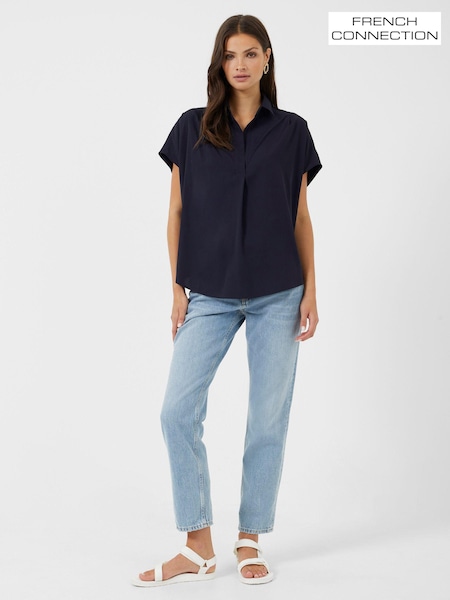 French Connection Crepe Light Sleeveless Popover Shirt (194104) | 261 LEI