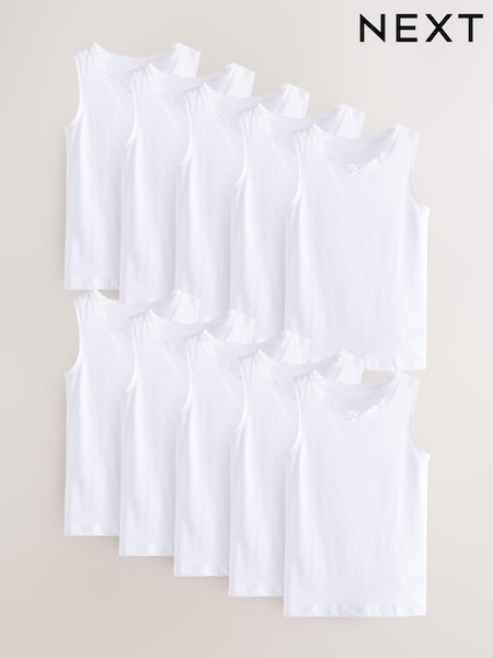 Weiß - Lace Trim Vest (1.5-16yrs) (194162) | 19 € - 28 €