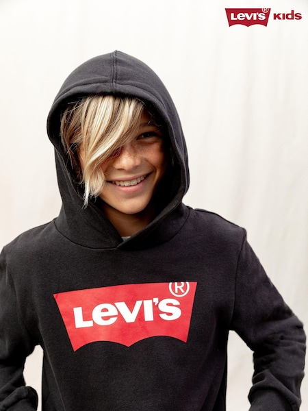 Levi's® Black Batwing Logo Hoodie (194310) | AED116 - AED131