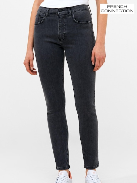 French Connection Grey Soft Stretch Skinny High Rise Jeans (194312) | €90