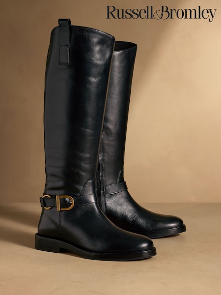 블랙 - Russell & Bromley 로우리 승마 부츠