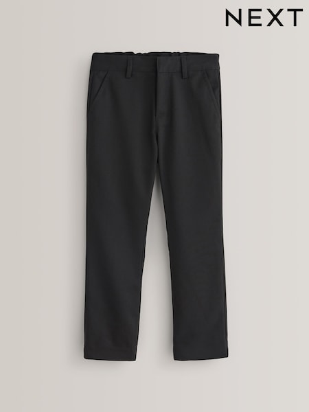 Negru - School Formal Straight Trousers (3-17yrs) (194594) | 60 LEI - 119 LEI