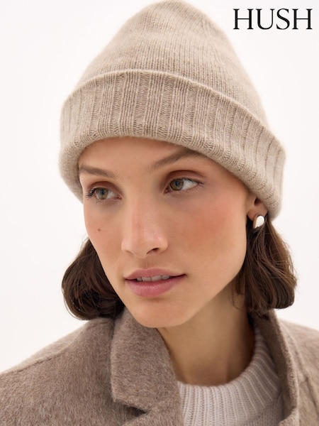 Crema - Gorro de cachemira de Hush