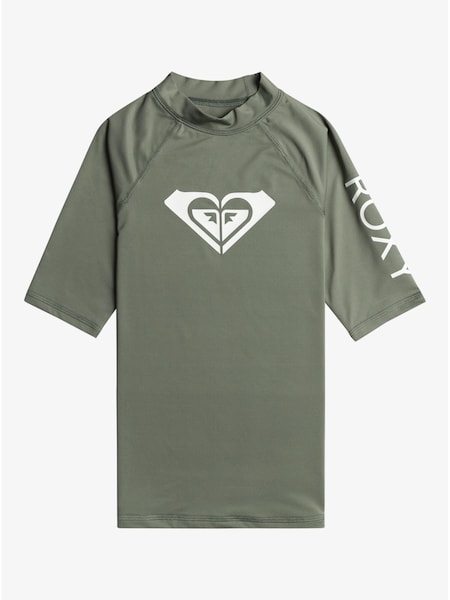 Verde - Roxy Girls Whole Hearted Mânecă scurtă Rash Vest (194703) | 78 LEI