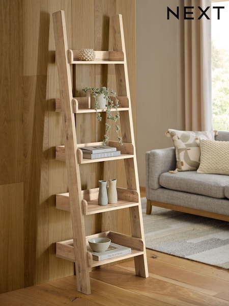 Light Bronx Oak Effect Ladder Shelf (194711) | €275