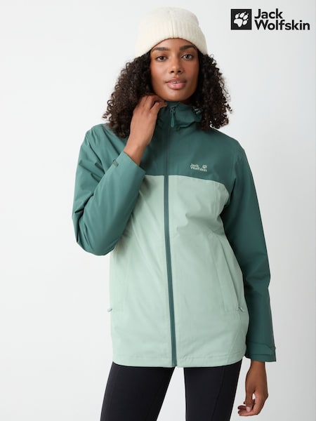 Vert - Regular Jack Wolfskin Moonrise 2 3-in-1 Waterproof Jacket