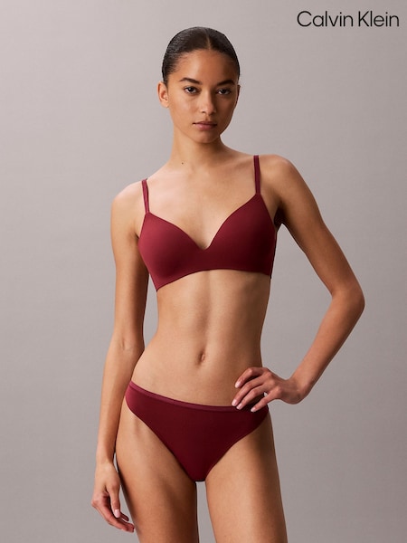 Rød - Calvin Klein Wirefree T-skjorte-BH med perfekt passform