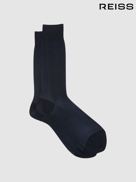 Reiss Navy Cory Two Tone Cotton Socks (194989) | €15