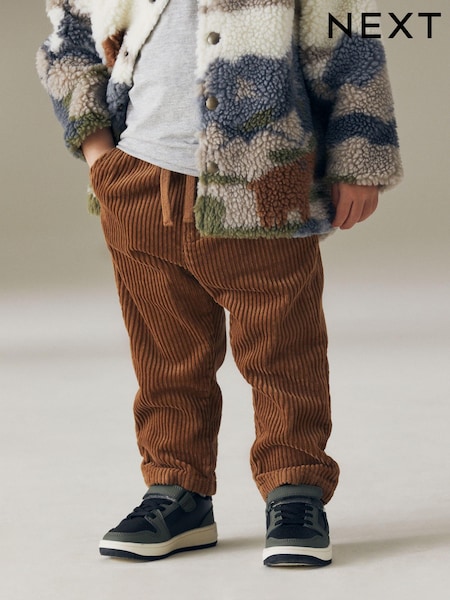 Светло-коричневый - Corduroy Pull On 100% Cotton Trousers (3mths-7yrs) (195319) | €12 - €14