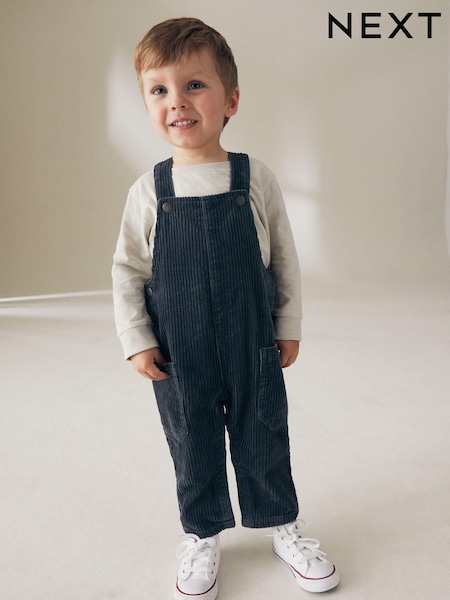 Dark Blue Corduroy Dungarees (3mths-7yrs) (195392) | SGD 39 - SGD 47