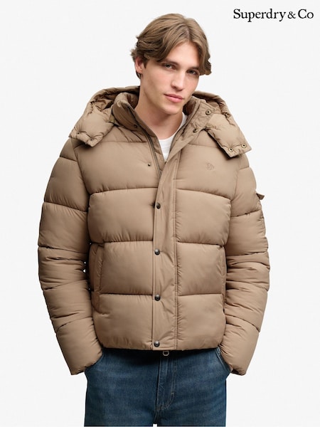 Natural - Regular Superdry Premium Ripstop Puffer Jacket