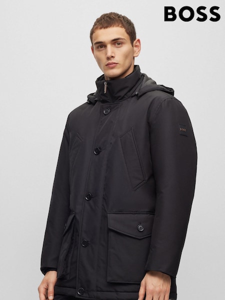 BOSS Black Water Repellent Hooded Parka Jacket (195489) | €248