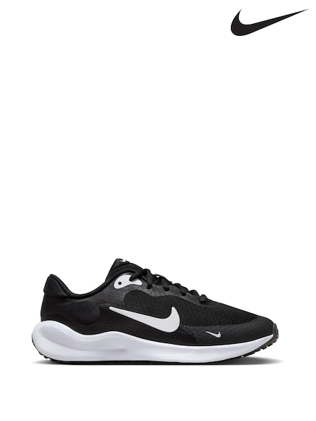 Nike Black/White Youth Revolution 7 Trainers (195567) | €64