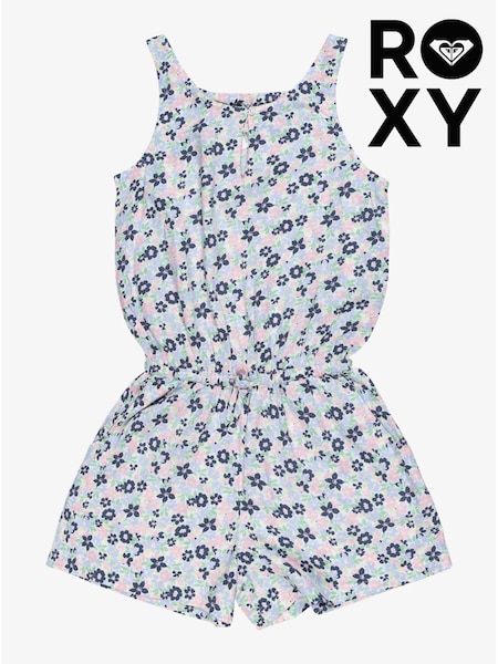 Albastru - Salopetă cu Floral Imprimeuri pentru fete Roxy (195787) | 146 LEI