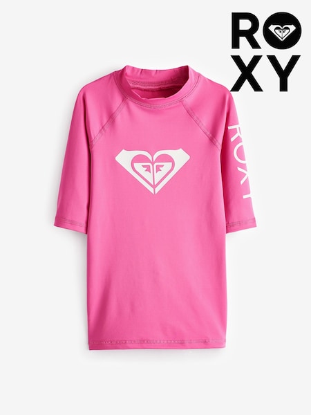 Roxy Girls Whole Hearted Short Sleeve Rash Vest (195819) | 78 LEI