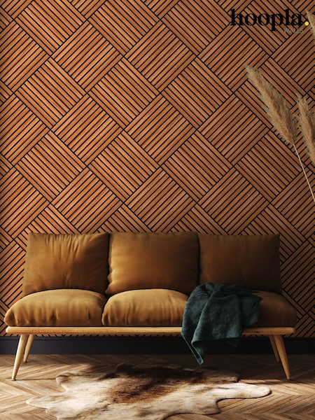 Hoopla Walls Diamond Slat Large Wallpaper