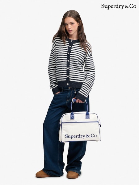 Blanco - Superdry Heritage Retro Gym Bag