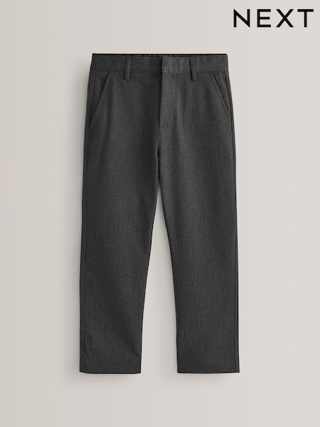 Grey Plus Waist School Formal Straight Trousers (3-17yrs) (195989) | 40 QAR - 79 QAR