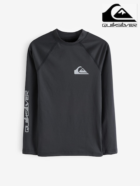 Quiksilver Black Boys Youth Long Sleeve Rash Vest (196200) | €36
