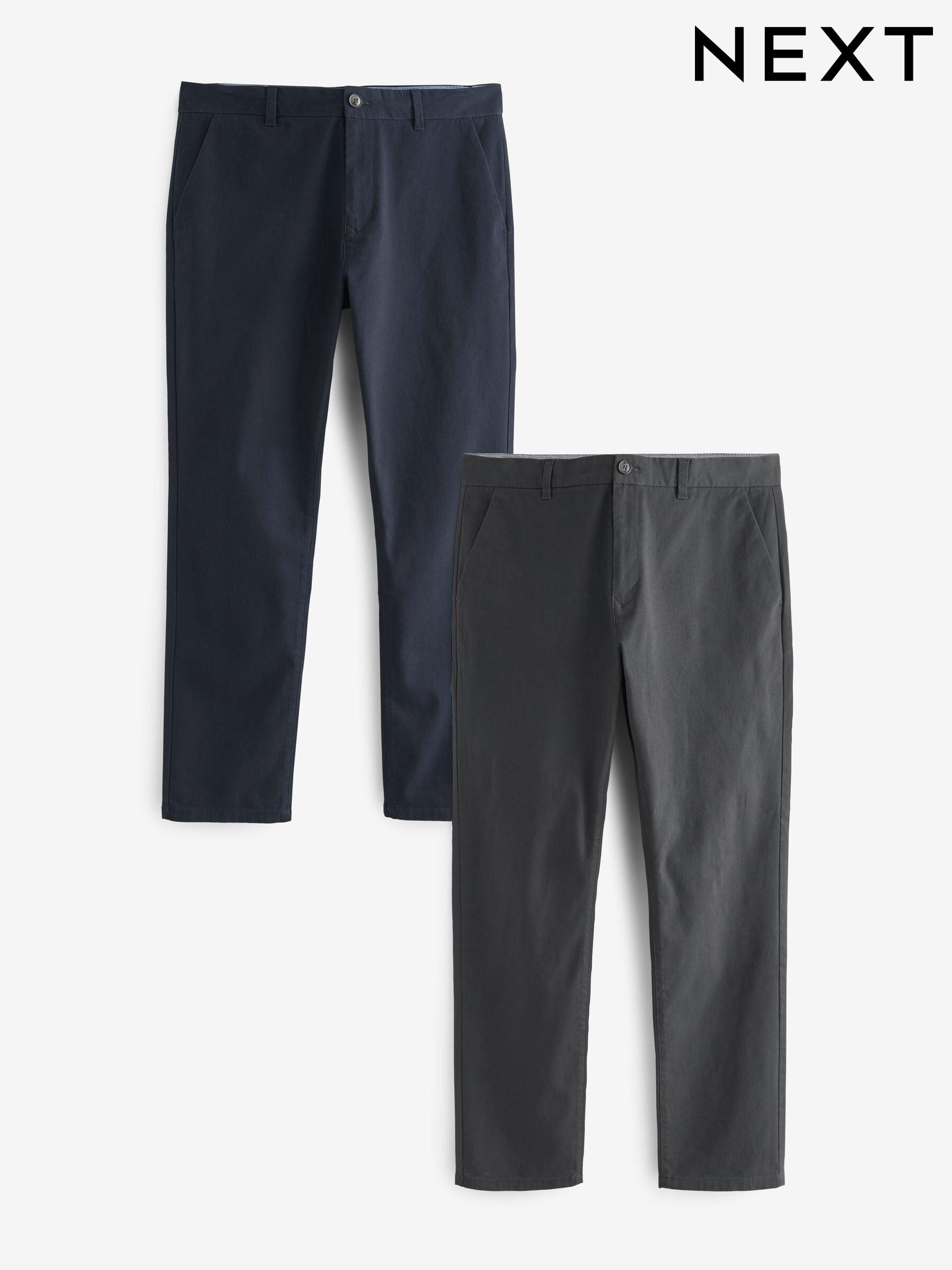 Mens Regular Fit Chinos | Cotton Mix Regular Fit Chinos | Next USA