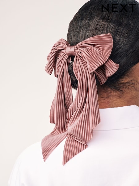 rožnata - Plisse Bow Hairclip (196655) | € 4