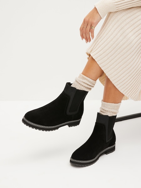 Black Regular/Wide Fit Forever Comfort® Chelsea Ankle Boots (197103) | €14
