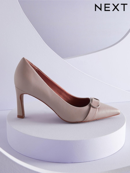Taupe Forever Comfort With Motionflex Hardware Trim Court Shoes (197228) | €39