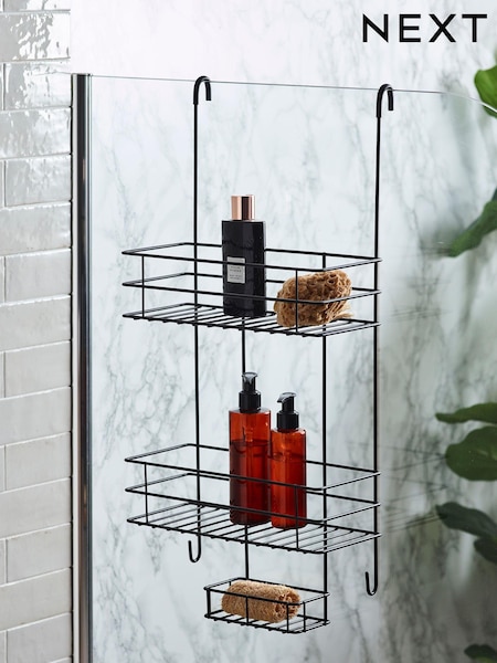 Black Over Door Shower Caddy (197383) | AED139