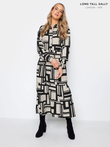Песочно-коричневый - Long Tall Sally Zebra Print Tiered Maxi Dress (197888) | €11