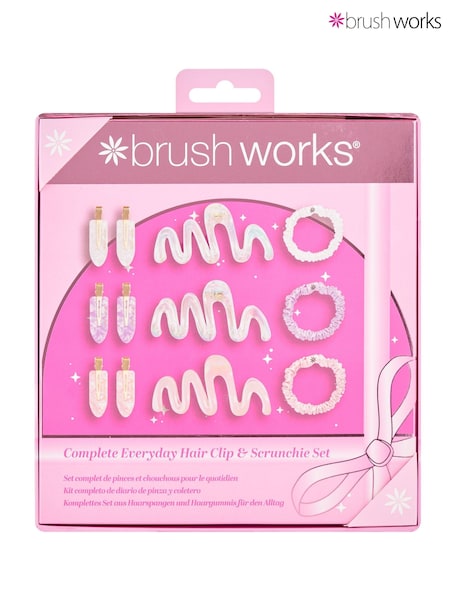 Multi - Brush Works Complete Everyday Hair Clip & Scrunchie Gift Set (worth £25)