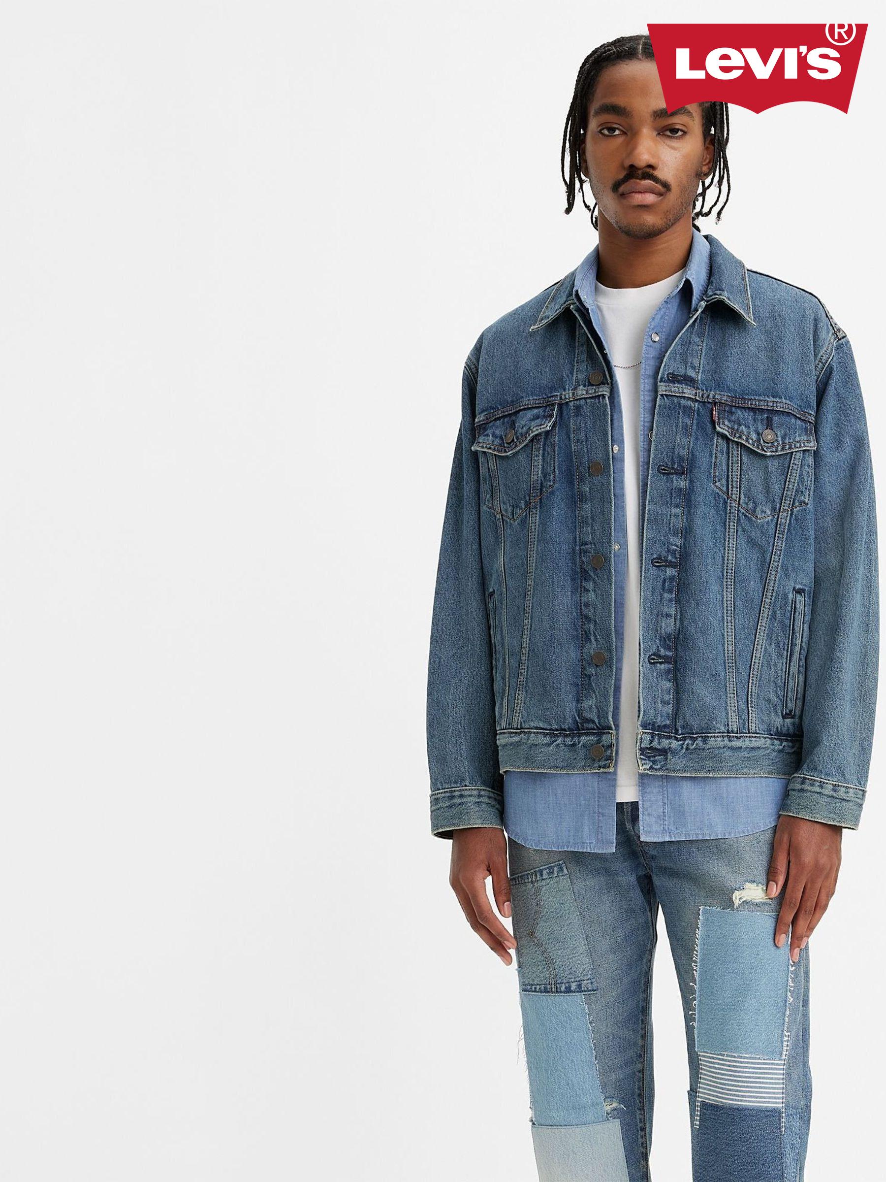 Men s Levi s Jackets Levi s Denim Sherpa Jackets Next