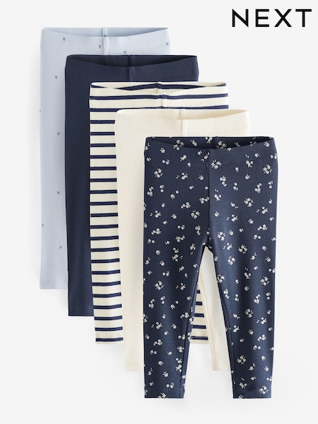 modra - Rib Jersey Leggings 5 Pack (3mths-7yrs) (198341) | € 20 - € 24