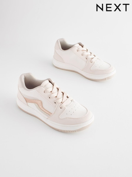 Neutral Gold Lace-Up Trainers (198546) | €13 - €17