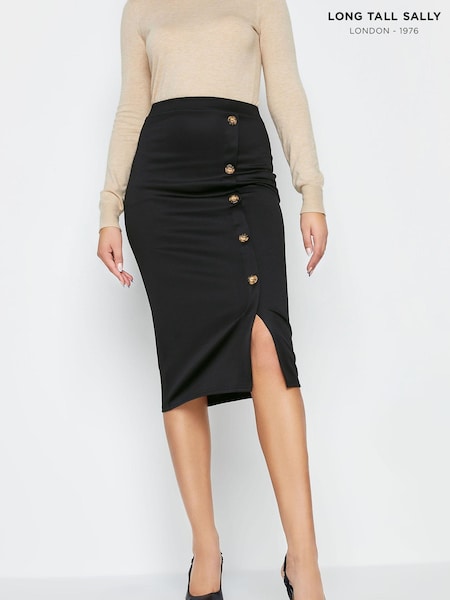Long Tall Sally Button Detail Midi Skirt (198863) | ‏151‏₪