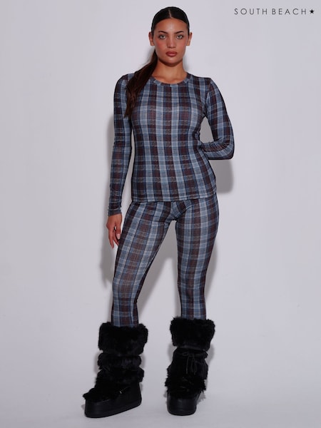 Brun - South Beach Double Brushed Pointelle Thermal Base Layer Set