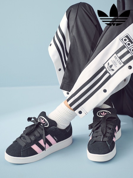 adidas Originals Black/Pink Campus 00s Trainers (199423) | ₪453